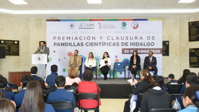Congreso de Hidalgo reconoce a estudiantes ganadores del programa Pandillas Científicas Hidalgo 2025