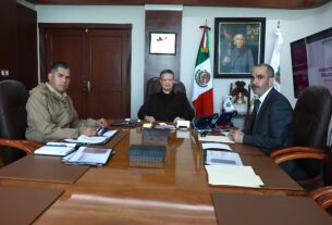 Menchaca Salazar preside primera reunión del Gabinete de Seguridad de 2026