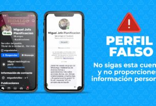 Alerta sobre perfil falso en redes sociales