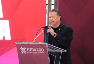 Menchaca Salazar anticipa dos años con más obra pública y programas sociales en Hidalgo