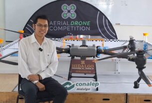 Estudiante de Conalep Hidalgo desarrolla dron para apoyar la reforestación